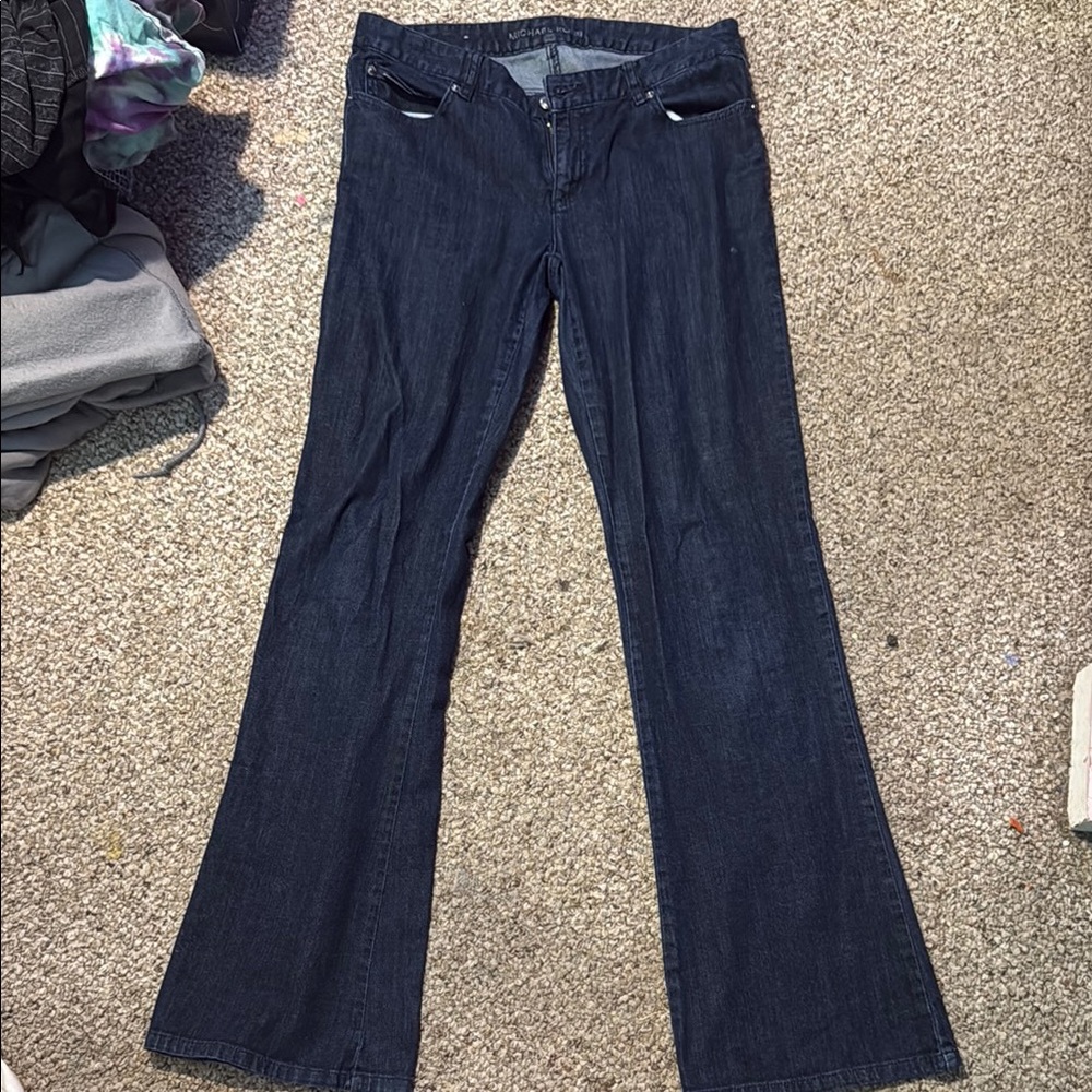 Michael Kors Dark Blue Flare Jeans